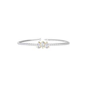 18K Vermeil 2.68 Ct. Tw. Lab-Grown Diamond Bangle Bracelet